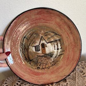 Rustic Cottage studio pottery plate